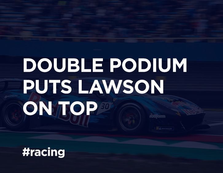 Double podium puts Lawson on top